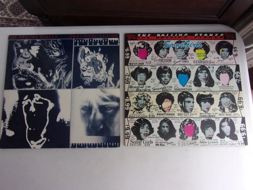Vtg Lot of 2 Rolling Stones-Some Girls 1978,COC 39108,Emotional Rescue-COC 16015