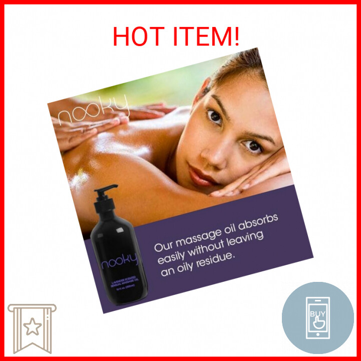 Nooky Lavender Massage Oil. with Essential and Jojoba Oils for