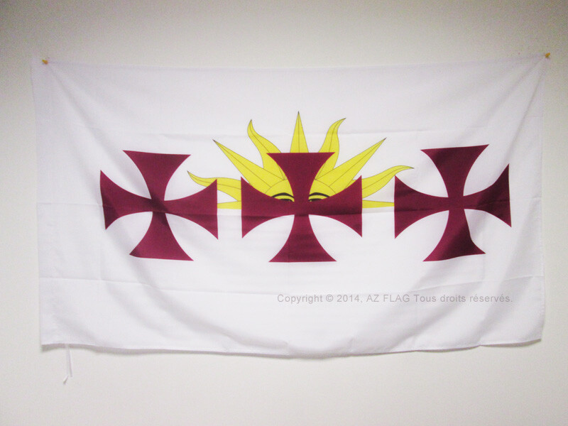 Drapeau Hispanité 150x90cm anti-effilochage pour mât et décoration murale