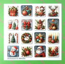 Christmas Decorations Sticker Sheet