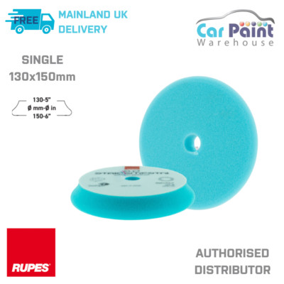 RUPES D-A 130x150 mm Bigfoot INTERMEDIATE BLAU Schaumstoff Polierpad 9.DA150B DA