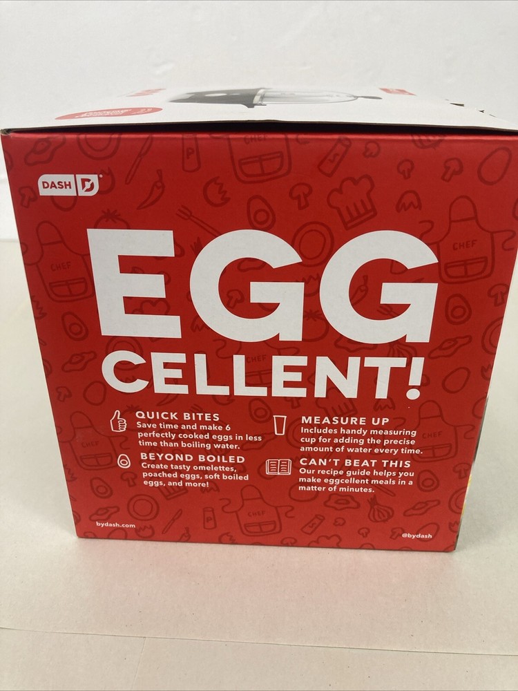 New DASH Rapid Electric Egg Cooker with 6-Egg Capacity in Original Box New DASH Rapid Electric Egg Cooker with 6-Egg Capacity in Original Box