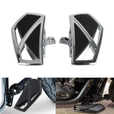 Passenger Foot Pegs Footrest Pedal Pads For Harley Softail FLSTN FXSTD FXFB FXLR