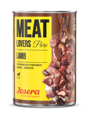 JOSERA Meat Lovers Pure Lamb 6x400g | Nassfutter mit hohem Fleischanteil (Lamm)