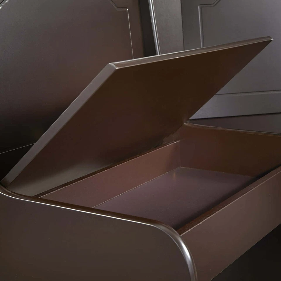 Kitchen Nook Breakfast Set Wood Reversible Corner, Dining Table, Bench Expresso - Image 2 of 2