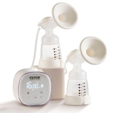 Breast Pump, Double Electric Breast Pumps, 4 Modes  16 Levels, 300mmHg Strong