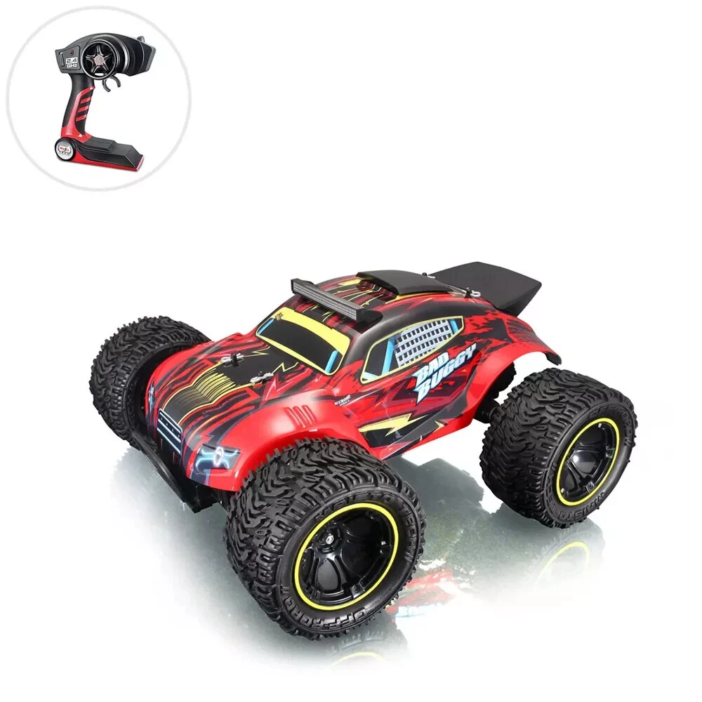 Maisto Tech 1:43 Red RC Bad Buggy Rechargeable Off Road Kids Remote Control Toy - Picture 1 of 5