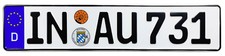 Audi Ingolstadt Rear German License Plate Au By Z Plates With Unique Number New