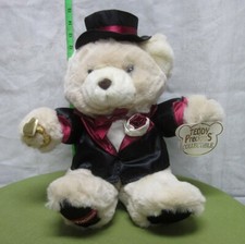 TEDDY PRECIOUS Groom teddy bear 1990s stuffed animal Wedding Day tuxedo NWT