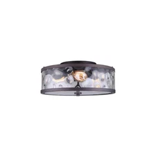 CALA 3LT FLUSH MOUNT IN OIL RUBBED BRONZE, 16"