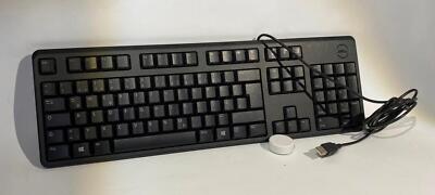 Dell KB212-B USB Tastatur Computer PC Keyboard Schwarz Eingabe T3657