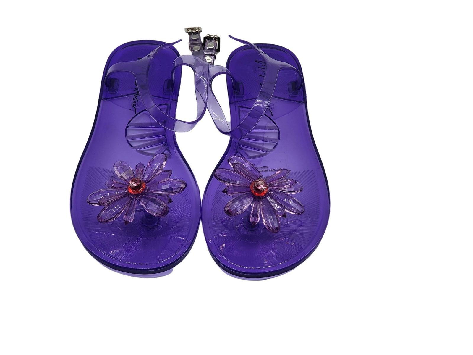 purple jelly sandals womens