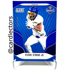 2022 Panini Score PIERRE STRONG JR NFL Draft #D19 RC Blue Showcase Parallel /100