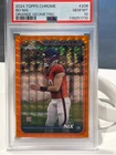 2024 Topps Chrome Bo Nix Orange Geometric /25 PSA 10