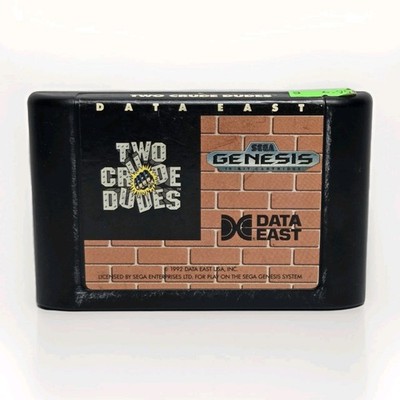 Two Crude Dudes (Sega Genesis, 1991)  Cartridge Game Only  - Good Condition