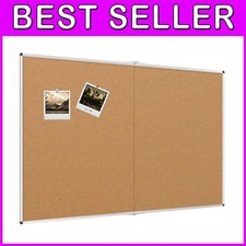 Versatile 60" x 48" Foldable Notice Board with Hidden Mounting - Easy Setup