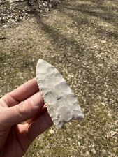 Ozarks  Chert Clovis Arrowhead, Modern Made 4 5/8 Inches