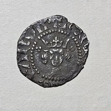 Henry V Hammered Silver Halfpenny. London. s.1796