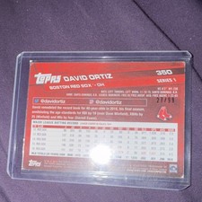 Topps David Ortiz Boston Red Sox Series 1 Limited Edition #350 2017 Card Lot