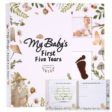 First 5 Years Baby Memory Book 124 Colourful Illustrated Keepsake Journal Page