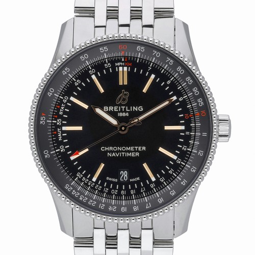 Breitling Navitimer Automatic 41 A17326 with 41mm Steel case and Black dial. ...