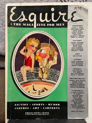 ESQUIRE MAGAZINE FOR MEN  6-1939   GEORGE PETTY (3)  JINX FALKENBURG  NICE!