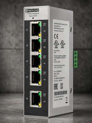 Phoenix Contact 2891001 Industrial Ethernet Switch - FL SWITCH SFNB 5TX