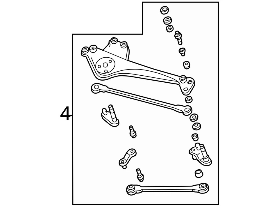 Wiper Transmission Fits 96-07 TAURUS 2654294 - Image 4 of 4
