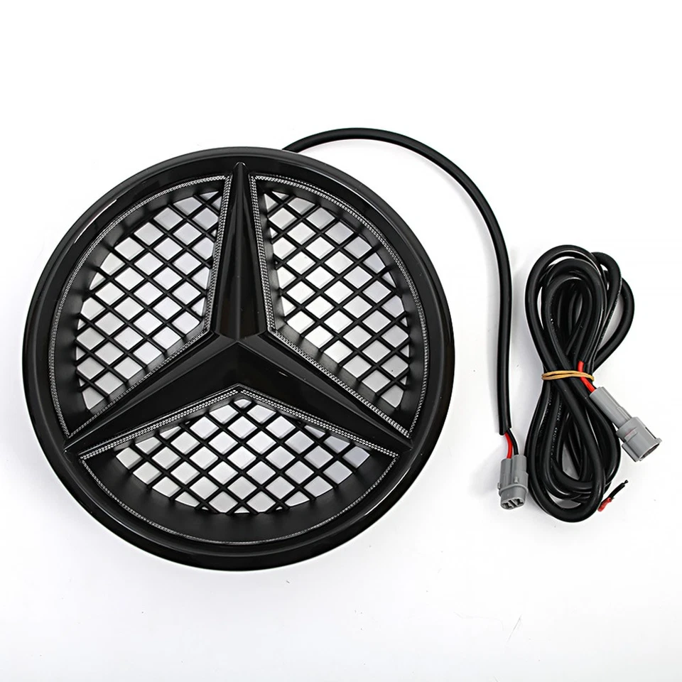 2013-18 Led Front Black Grille Star Emblem Light Fit For Mercedes Benz C B GLK Foto 2 de 4