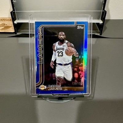 2025-26 Topps Flagship LeBron James Blue Rainbow Foil Holofoil /150 SP SSP Rare
