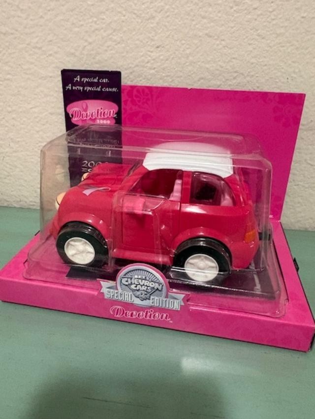New Vintage Chevron Cars Breast Cancer Awareness Pink Toy Car