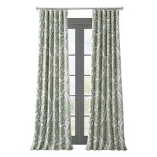 Floral Printed Rod Pocket Room Darkening Curtains For Bedroom  Living Room ...