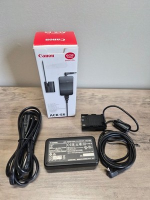 Genuine CANON ACK-E6 AC Power Adapter kit for EOS 7D 60D 5D Mark III 5D Mark II
