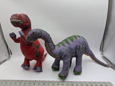Applause Dinosaur Plush Lot Tyrannosaurus Rex Plateosaurus 1992