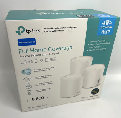 TP-Link Deco W4500, AX1500, Wi-Fi 6, Mesh System *Inspected by Amazon*