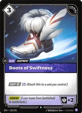 Boots of Swiftness 133/221 Spiritforged Riftbound League of Legends