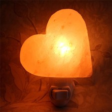 Himalayan Salt Lamp Night Light with Extra Bulbs, Natural Hand Carved Salt Cr...