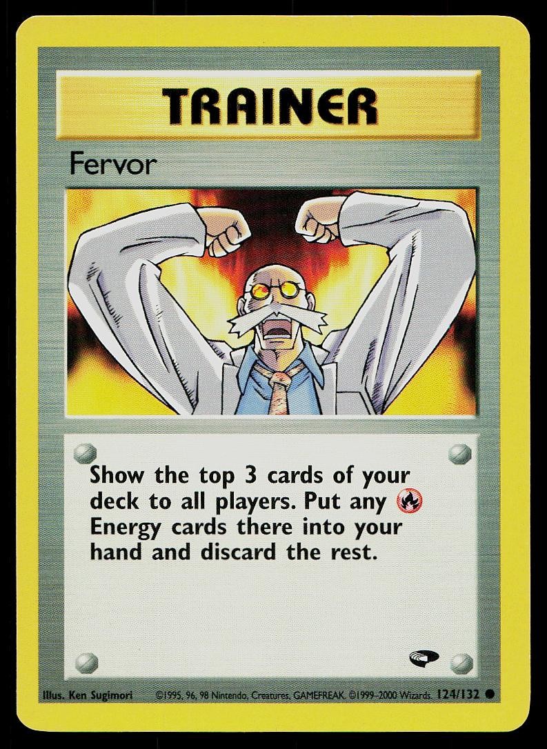 Pokemon Card Gym Challenge Fervor 124/132 Common
