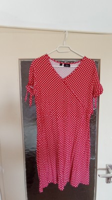 süßes rotes Pünktchenkleid BPC Selection M Neu
