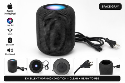 Apple HomePod 1st Gen Space Gray A1639 Smart Speaker Siri WiFi Tested Working