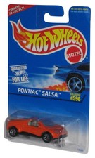 Hot Wheels Pontiac Salsa (1995) Mattel Orange Die-Cast Toy Car #596 - (Spoke Rim