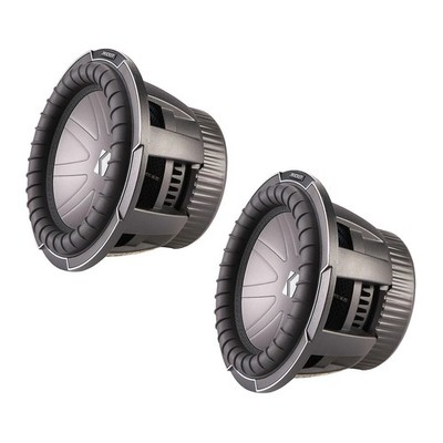 Kicker 42CWQ104 CompQ 10 Inch Car Audio Subwoofer 700 Watt RMS Dual Sub Pair