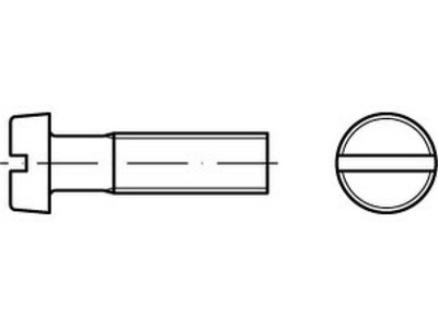 200 x Zylinderschrauben mit Schlitz DIN 84 A 4 M 4 x 25 A 4, CAB FASTENING