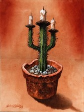 Original Art Painting 9x12 in  - Cuba Cuban Artist LUIS DENNIS GALLARDO CASTRO 1