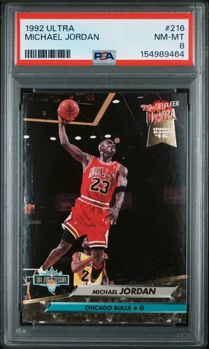 1992-93 Fleer Ultra - Michael Jordan #216 PSA 8
