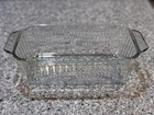 Vintage Pyrex Clear Ribbed Bread Loaf Pan 1.5 Qt  EUC