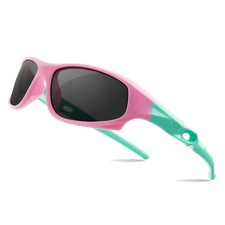 Girls Sunglasses Sports Polarized Kids Sunglasses Girls Child Unbreakable Fis...