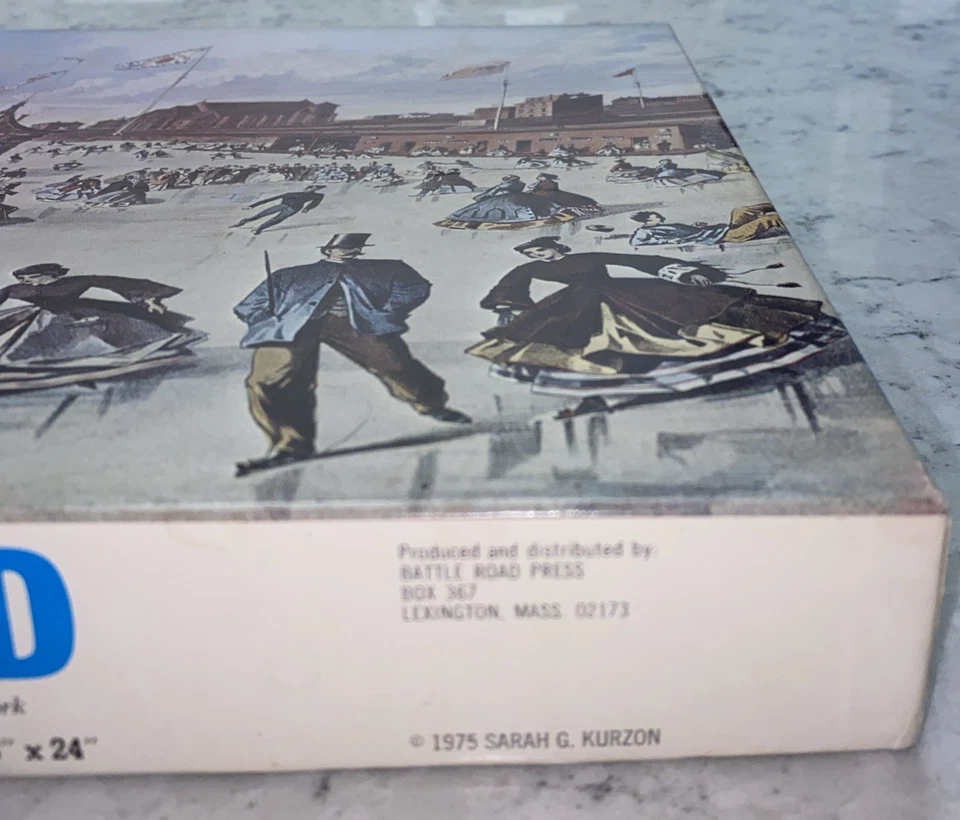 UNION POND PUZZLE - 1975 SARAH G KURZON - 551 PIECES 18"x24" (ONE MISSING PIECE) - Image 4 of 4