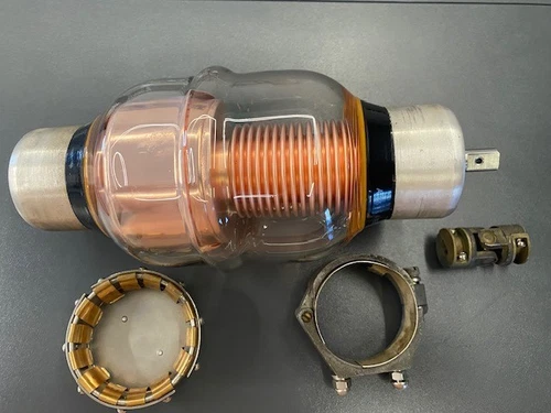 Vacuum variable capacitor KP1-4 10-500pf 10kV (with nounting brackets). Lot of 1