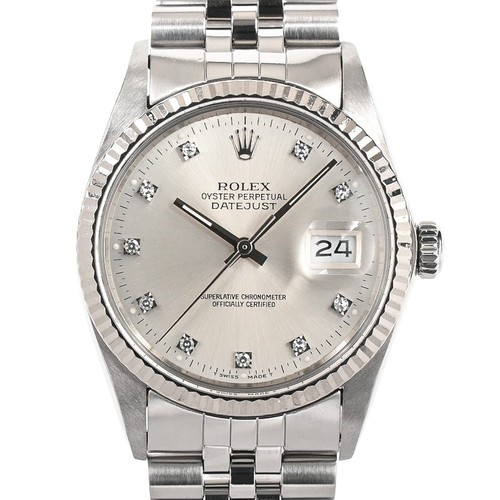 ROLEX Datejust 16014G Watches / Silver Mechanical Automatic mens